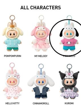 (POCHACCO) Labubu Monsters x Hello Kitty